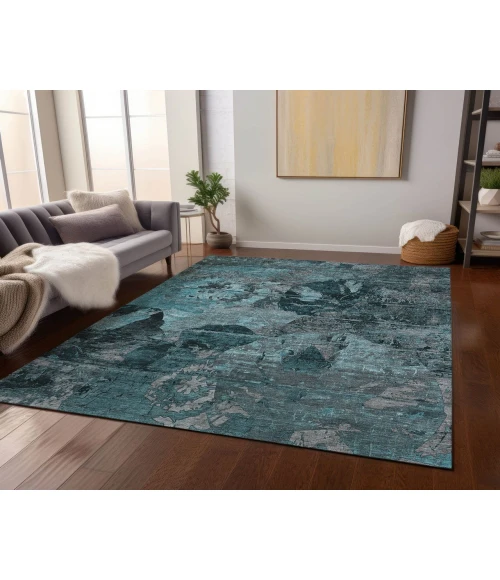Chantille ACN555 Teal 9' x 12' Rug