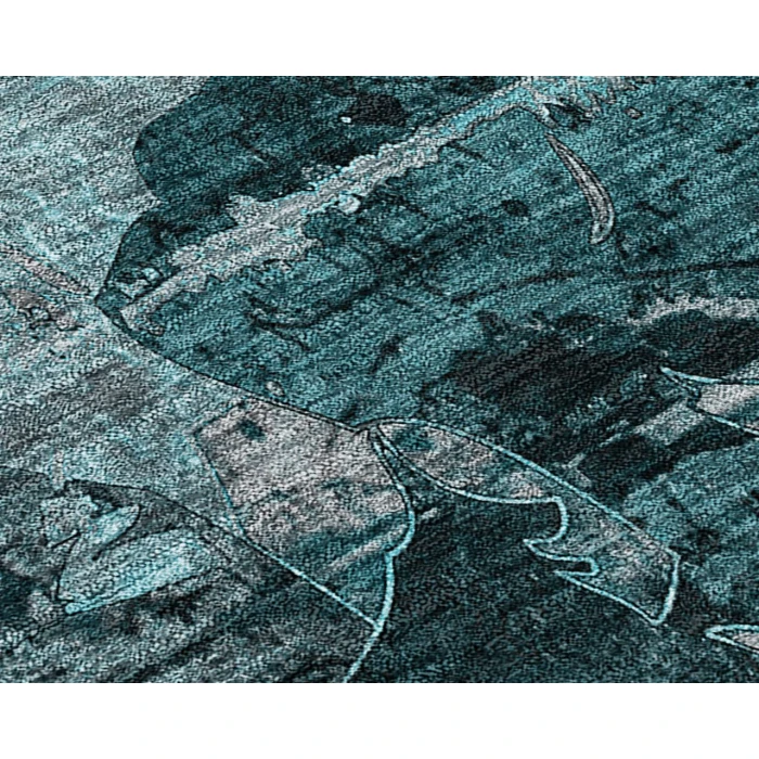 Chantille ACN555 Teal 3' x 5' Rug