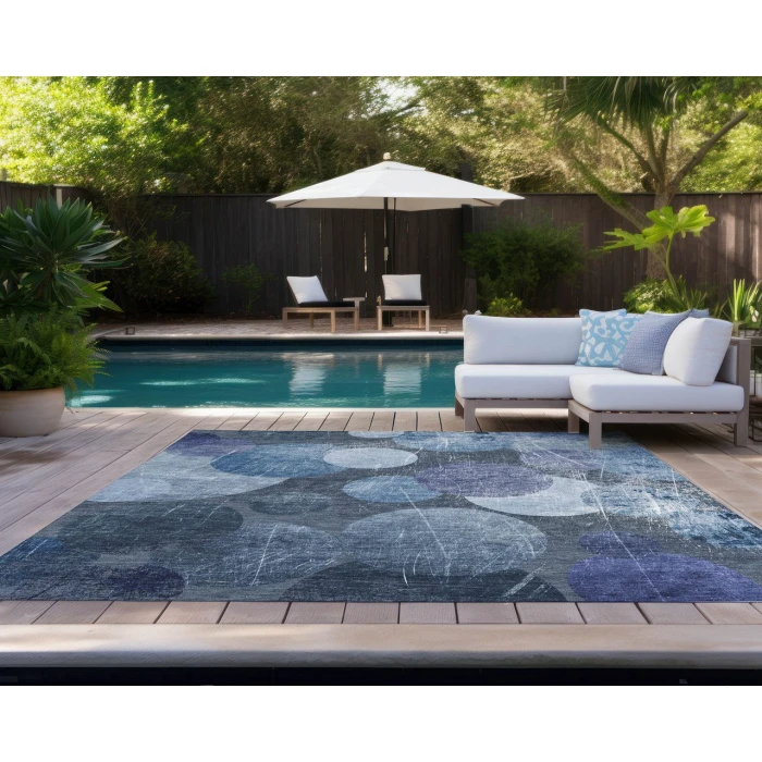 Chantille ACN556 Blue 5' x 7'6" Rug