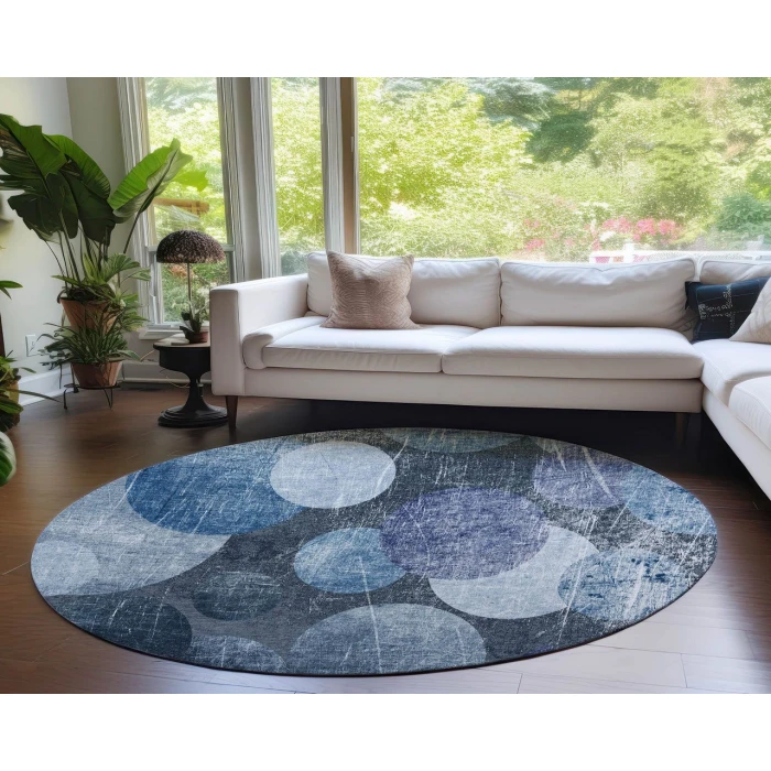 Chantille ACN556 Blue 8' x 8' Rug