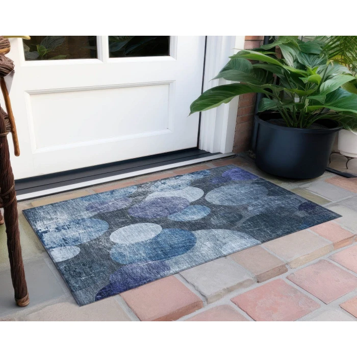 Chantille ACN556 Blue 1'8" x 2'6" Rug