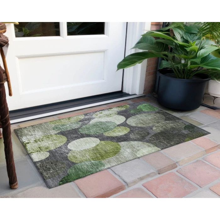 Chantille ACN556 Green 1'8" x 2'6" Rug