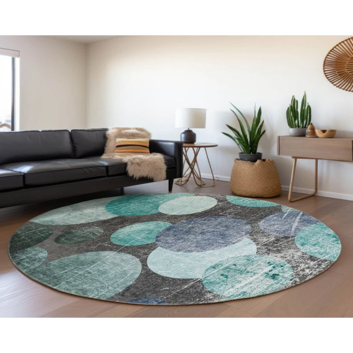Chantille ACN556 Teal 8' x 8' Rug