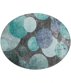 Addison Chantille ACN556 Teal 8 ft. x 8 ft. Round Rug