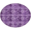 Addison Chantille ACN557 Eggplant 8 ft. x 8 ft. Round Rug