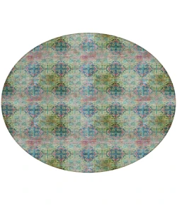 Addison Chantille ACN557 Green 8 ft. x 8 ft. Round Rug