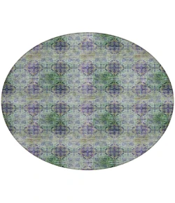 Addison Chantille ACN557 Purple 8 ft. x 8 ft. Round Rug