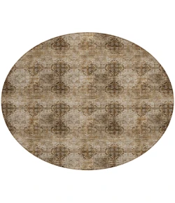 Addison Chantille ACN557 Taupe 8 ft. x 8 ft. Round Rug