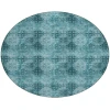 Addison Chantille ACN557 Teal 8 ft. x 8 ft. Round Rug