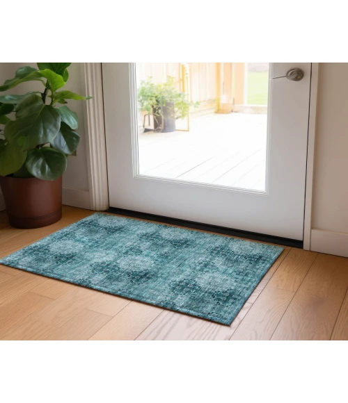 Chantille ACN557 Teal 1'8" x 2'6" Rug