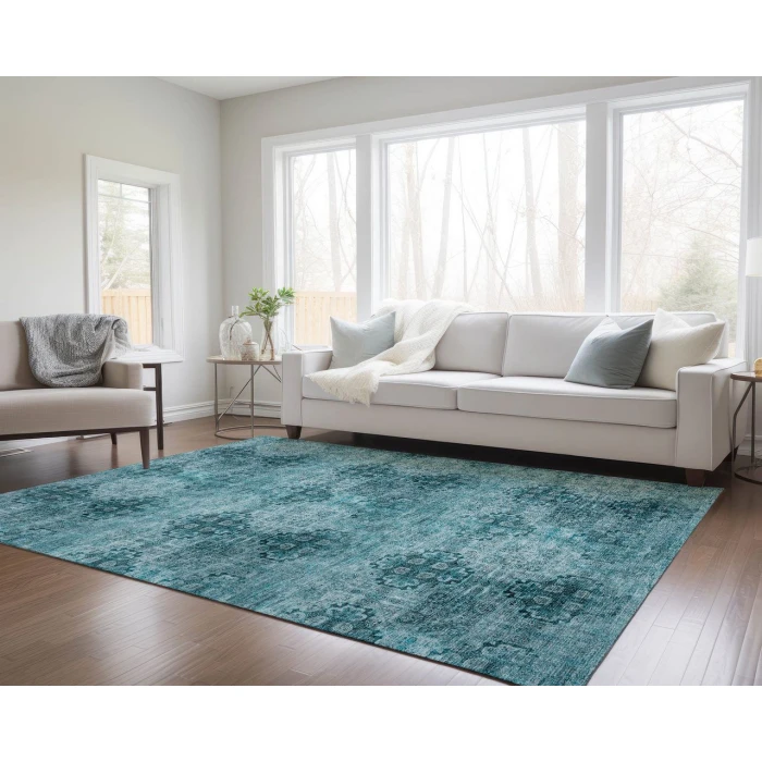 Chantille ACN557 Teal 5' x 7'6" Rug