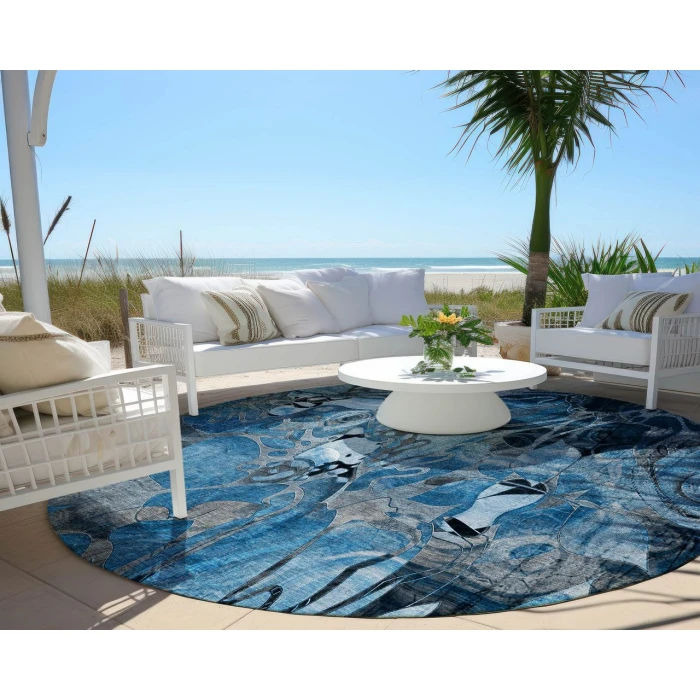Chantille ACN558 Blue 8' x 8' Rug