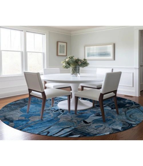 Chantille ACN558 Blue 8' x 8' Rug