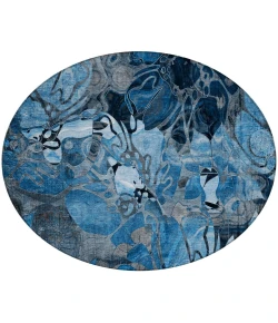 Addison Chantille ACN558 Blue 8 ft. x 8 ft. Round Rug