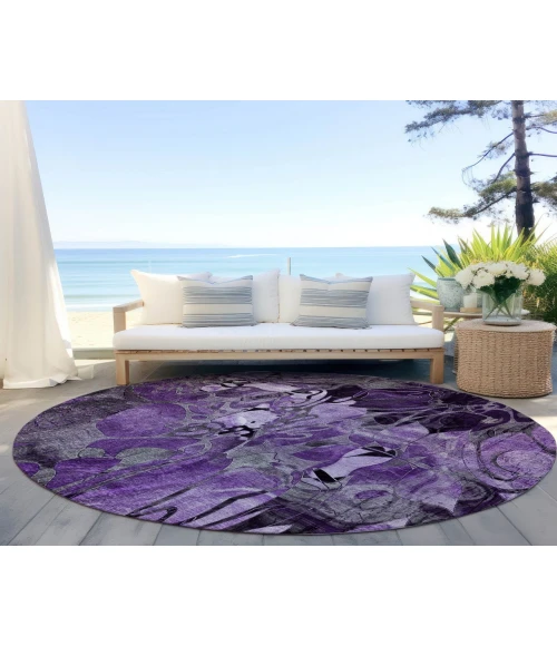 Chantille ACN558 Purple 8' x 8' Rug
