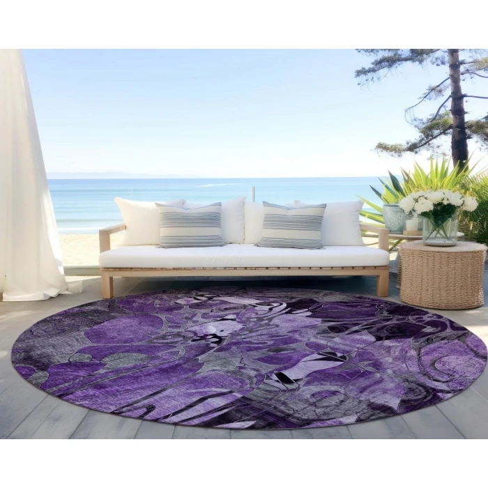 Chantille ACN558 Purple 8' x 8' Rug