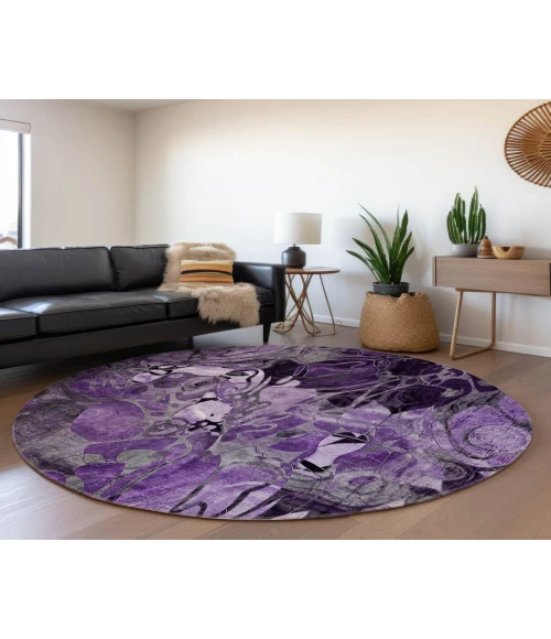 Chantille ACN558 Purple 8' x 8' Rug