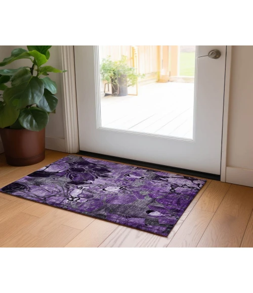 Chantille ACN558 Purple 1'8" x 2'6" Rug