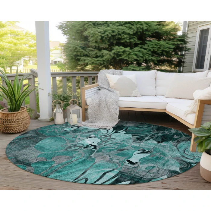 Chantille ACN558 Teal 8' x 8' Rug