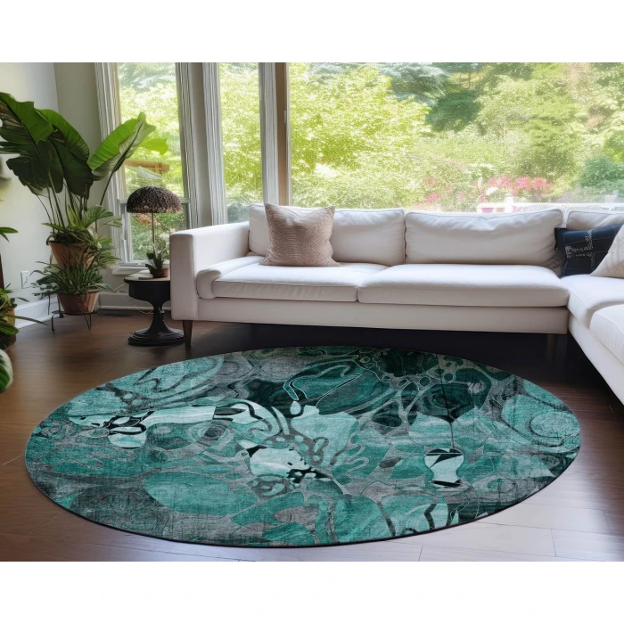 Chantille ACN558 Teal 8' x 8' Rug