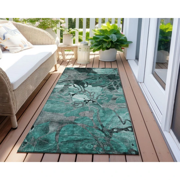 Chantille ACN558 Teal 2'3" x 7'6" Rug