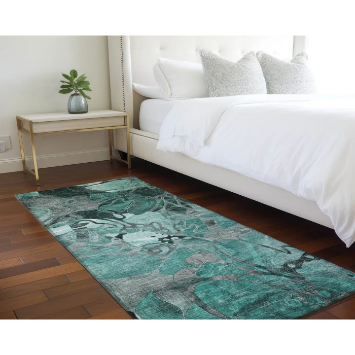 Chantille ACN558 Teal 2'3" x 7'6" Rug