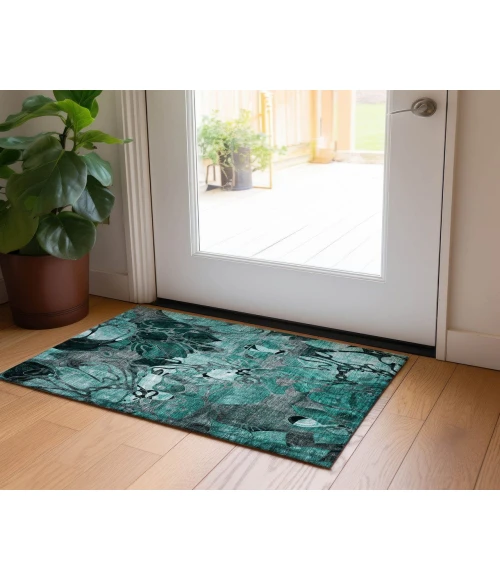 Chantille ACN558 Teal 1'8" x 2'6" Rug