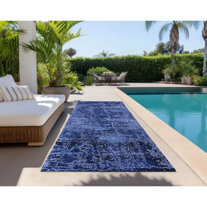 Chantille ACN559 Navy 2'3" x 7'6" Rug