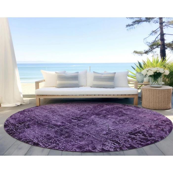 Chantille ACN559 Purple 8' x 8' Rug