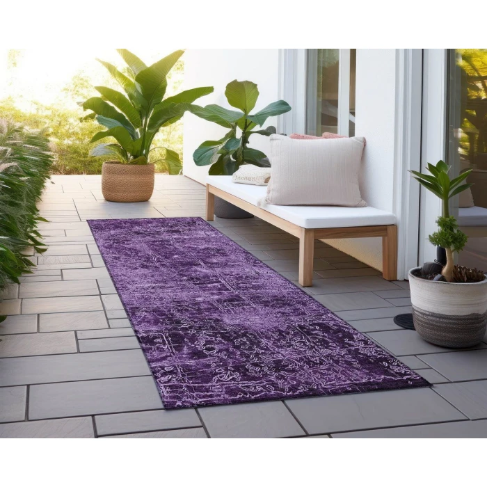 Chantille ACN559 Purple 2'3" x 7'6" Rug
