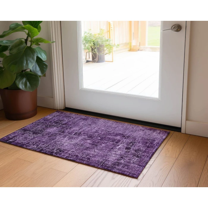 Chantille ACN559 Purple 1'8" x 2'6" Rug