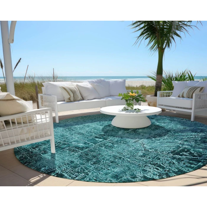 Chantille ACN559 Teal 8' x 8' Rug