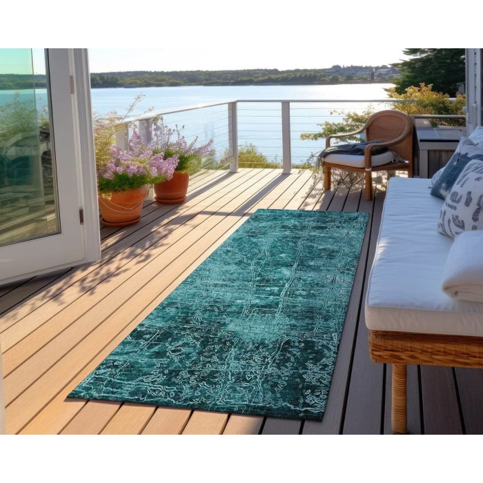 Chantille ACN559 Teal 2'3" x 7'6" Rug