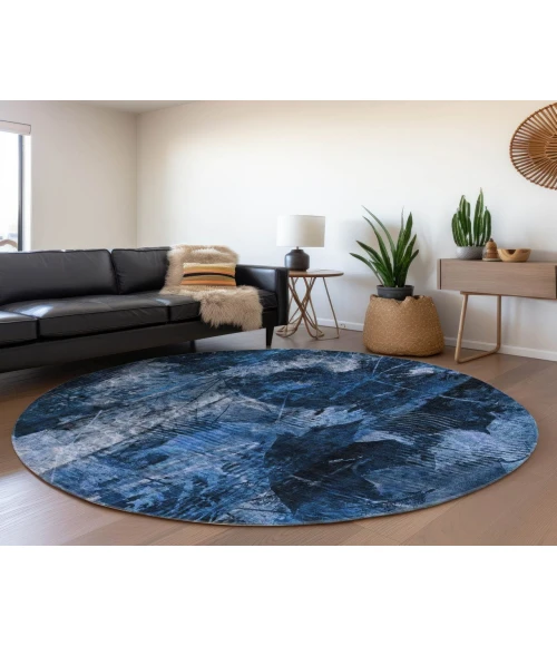 Chantille ACN560 Navy 8' x 8' Rug