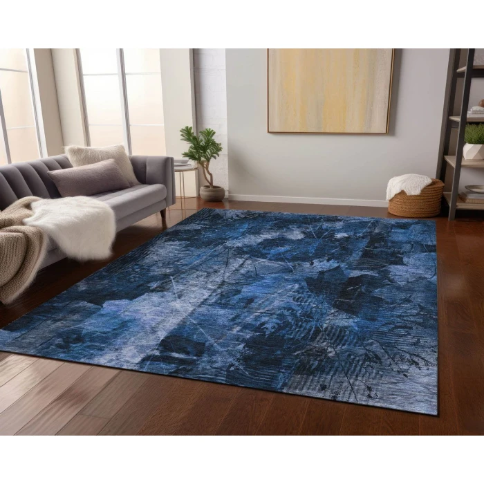 Chantille ACN560 Navy 3' x 5' Rug