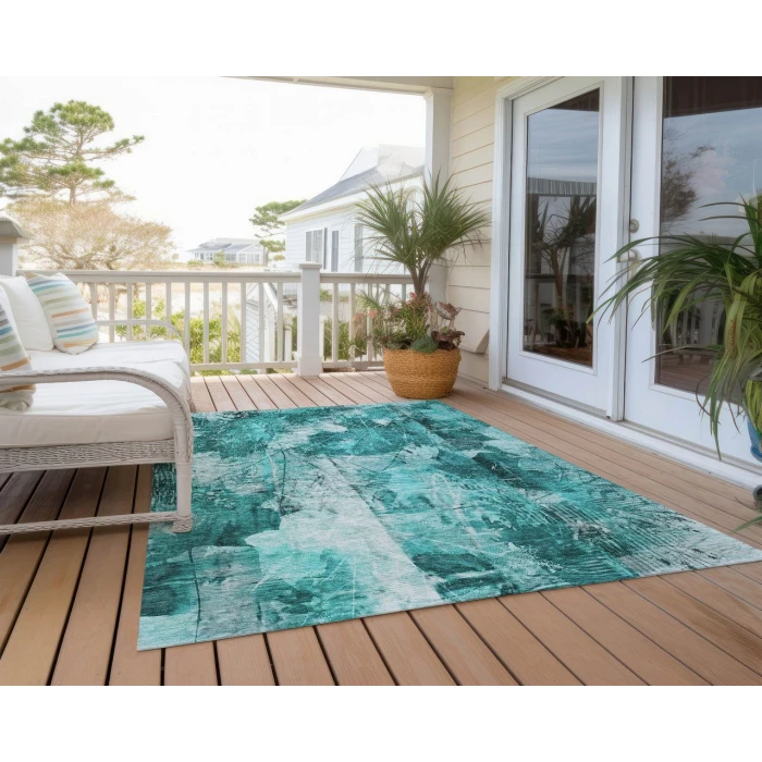 Chantille ACN560 Teal 3' x 5' Rug