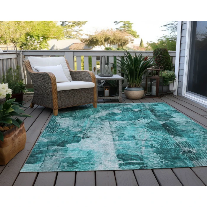 Chantille ACN560 Teal 3' x 5' Rug