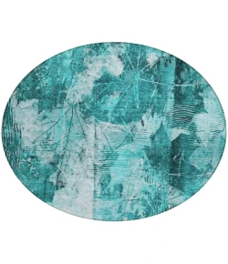 Addison Chantille ACN560 Teal 8 ft. x 8 ft. Round Rug
