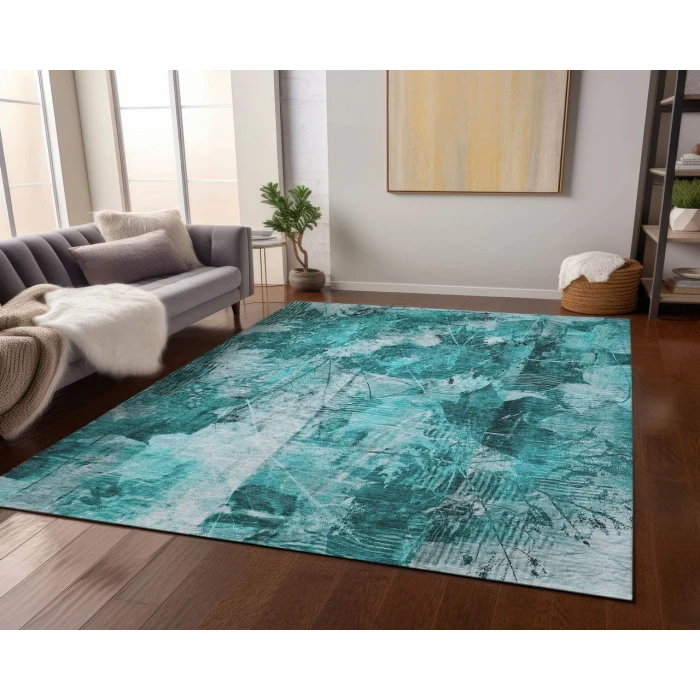 Chantille ACN560 Teal 3' x 5' Rug