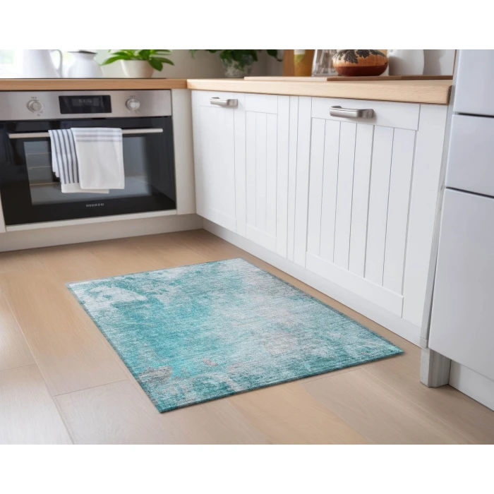 Chantille ACN562 Teal 1'8" x 2'6" Rug