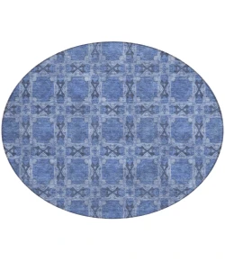 Addison Chantille ACN564 Denim 8 ft. x 8 ft. Round Rug