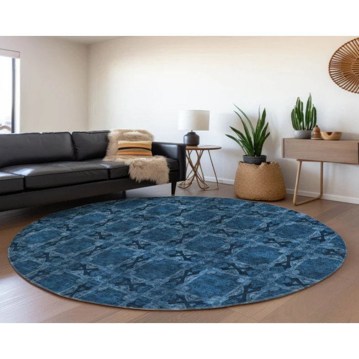 Chantille ACN564 Navy 8' x 8' Rug
