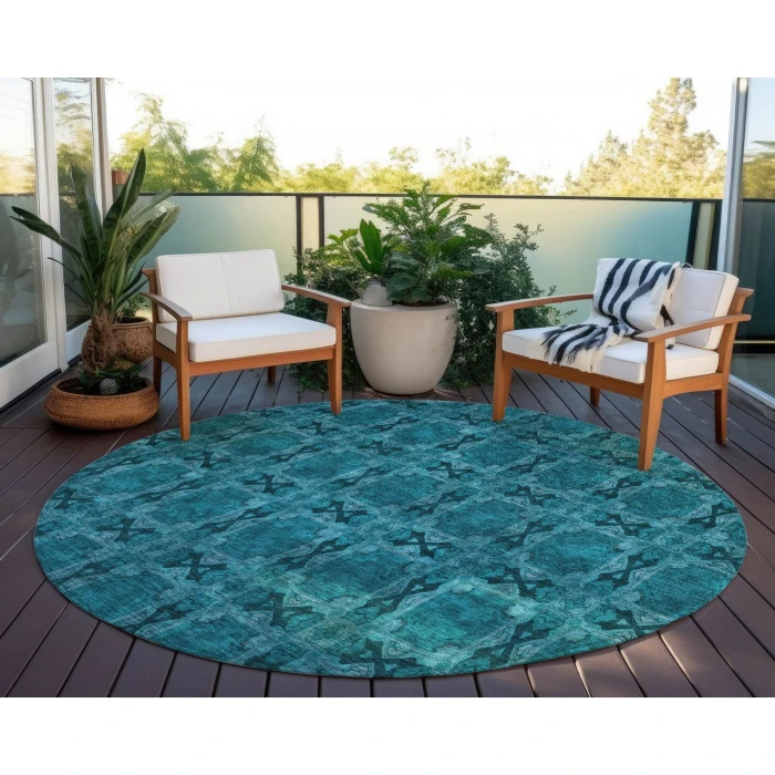 Chantille ACN564 Teal 8' x 8' Rug