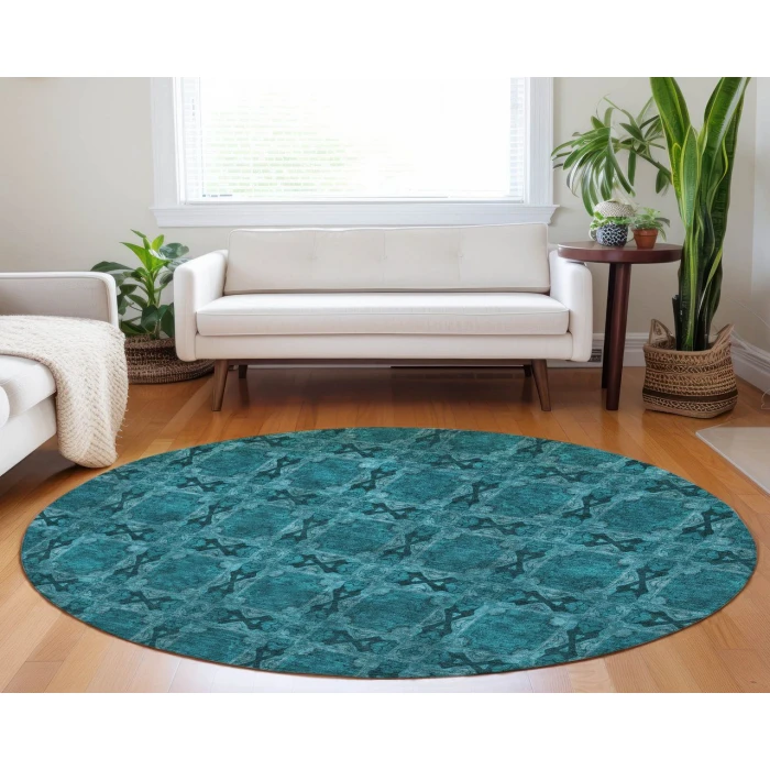 Chantille ACN564 Teal 8' x 8' Rug