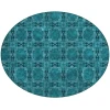 Addison Chantille ACN564 Teal 8 ft. x 8 ft. Round Rug