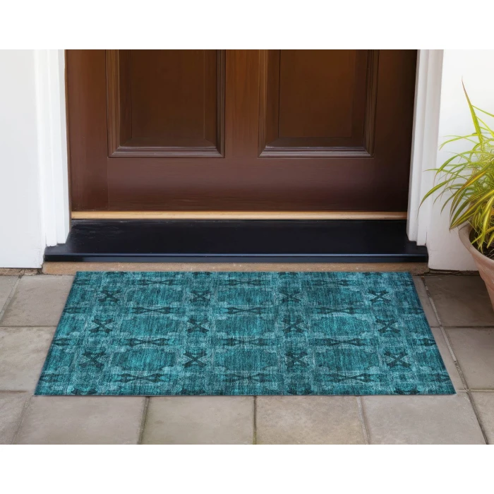Chantille ACN564 Teal 1'8" x 2'6" Rug