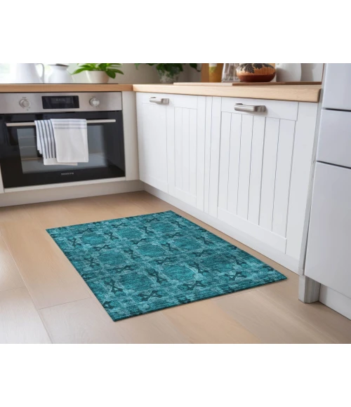 Chantille ACN564 Teal 1'8" x 2'6" Rug