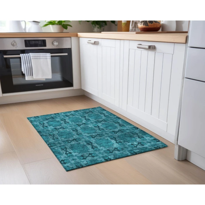 Chantille ACN564 Teal 1'8" x 2'6" Rug