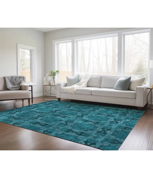 Chantille ACN564 Teal 3' x 5' Rug