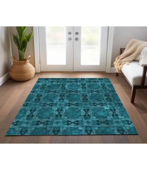 Chantille ACN564 Teal 3' x 5' Rug